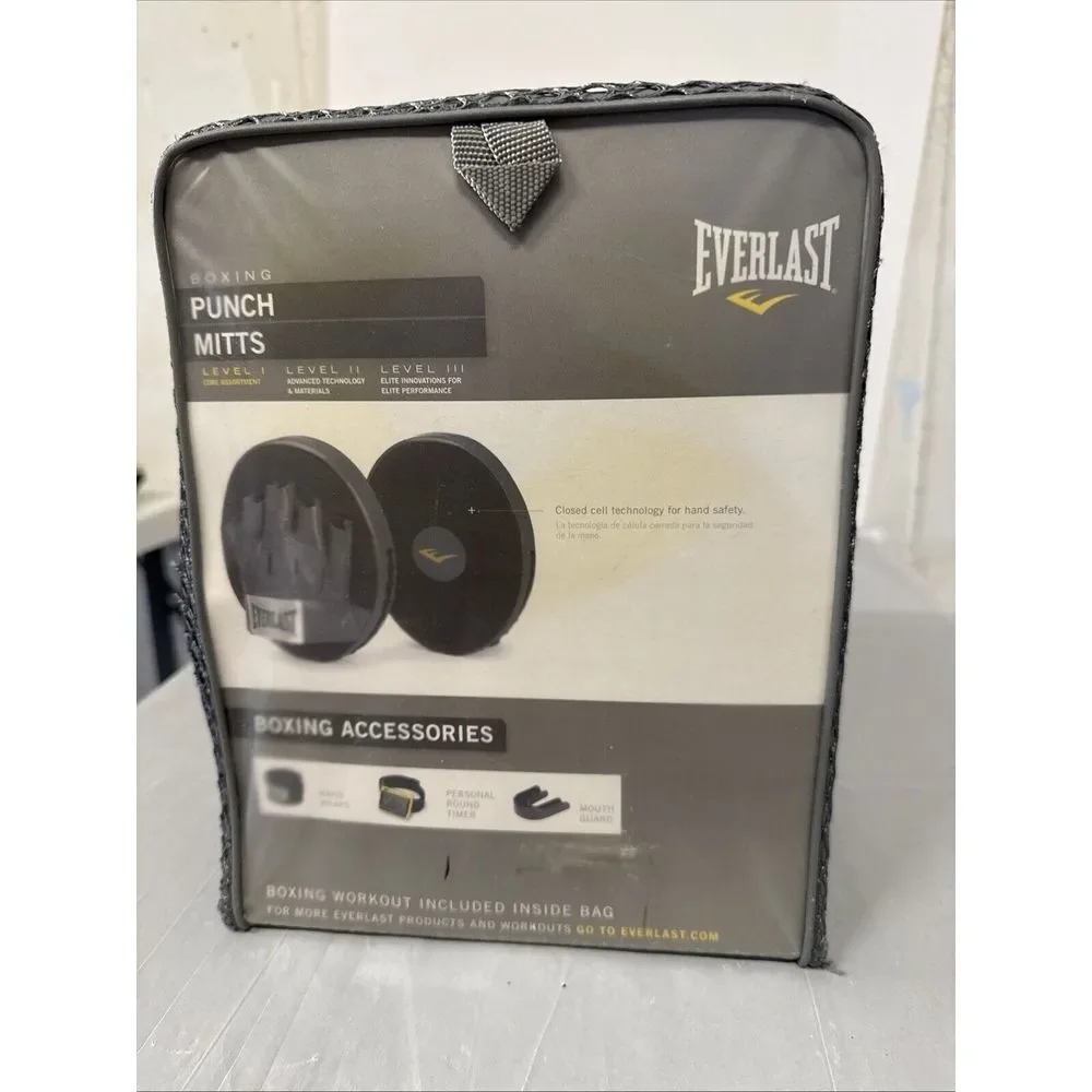 Everlast 4318 Punch Mitts‎ for Boxing MMA Training Time To Get In Shape